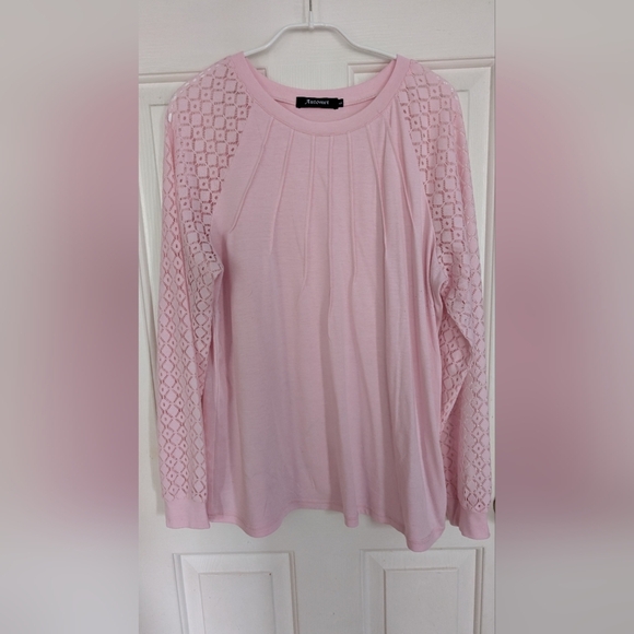 Amazon Tops - AUTOMET Womens Long Sleeve Shirt Lace Tops Business Casual Fall Fashion L (EUC)